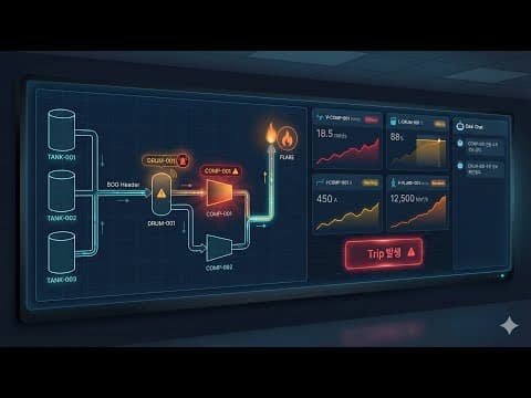 Daxi 닥시: LNG 압축기 Trip 분석 시뮬레이션